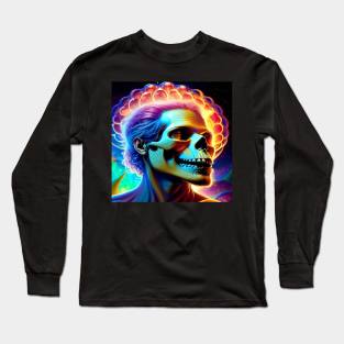 Shroom Surreal Skull Journey 31 Long Sleeve T-Shirt